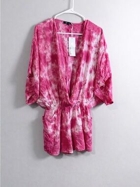 Yana K pink tie dye swim cover